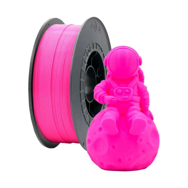 Filamento 3D PLA - Diametro 1.75mm - Bobina 1kg - Color Rosa Fluorescente